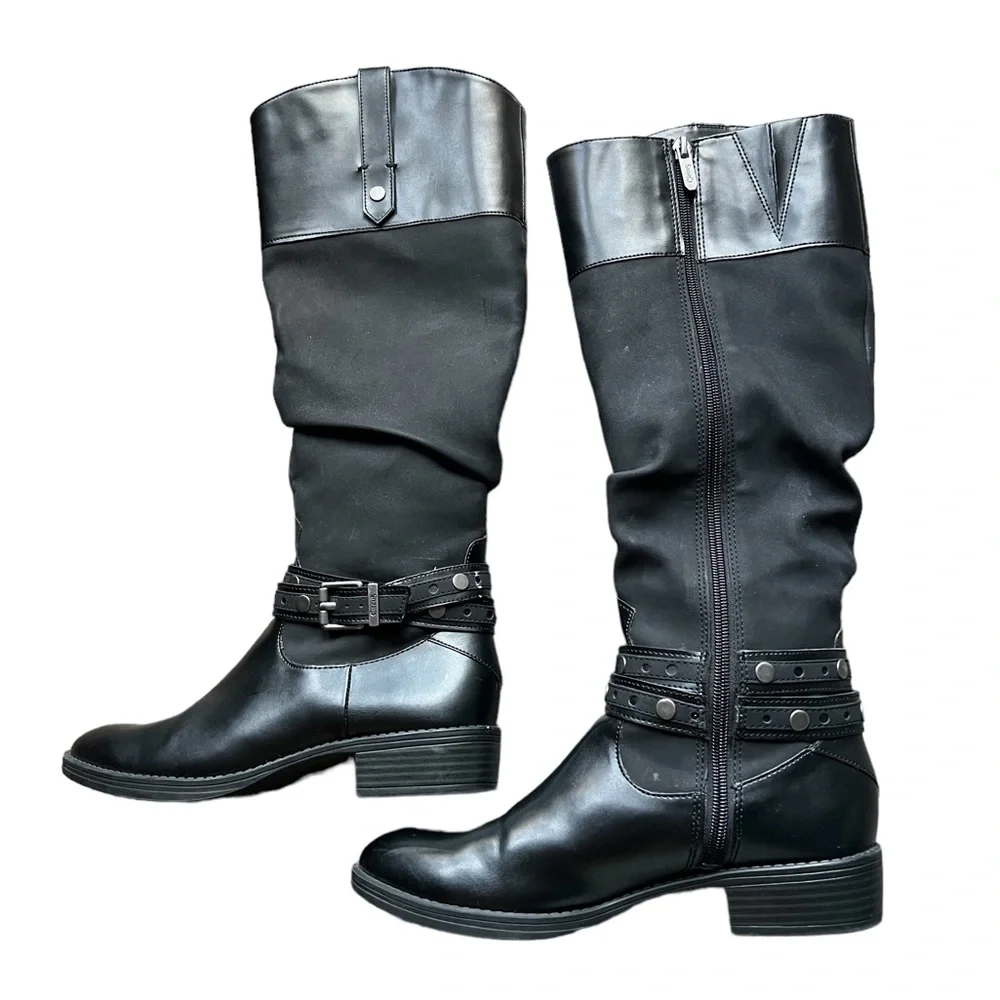 SAM EDELMAN BOOTS  Paxton Circus Tall Black Women’s Size 8 FAST SHIPPING - Picture 4 of 11